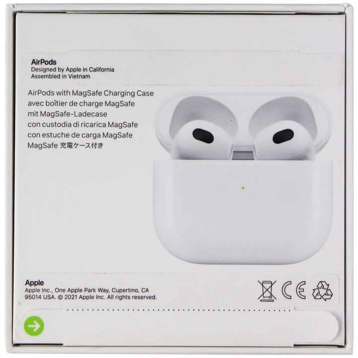 Apple AirPods (3rd Gen) - White (MME73AM/A / A2566) with MagSafe Charging Case Image 7