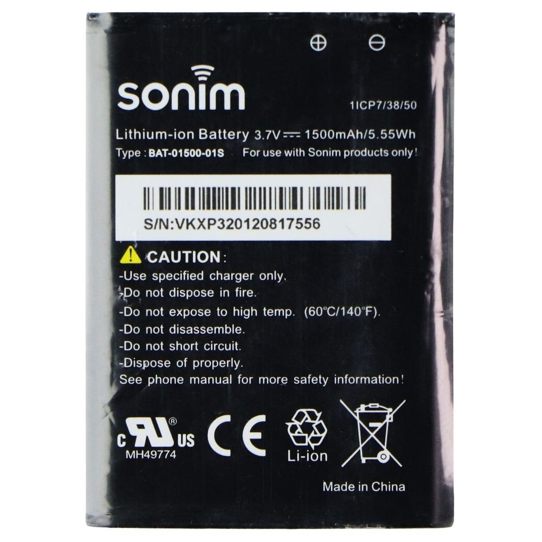 Sonim Replacement OEM Battery (BAT-01500-01S) for Sonim XP3 (XP3800) Image 1