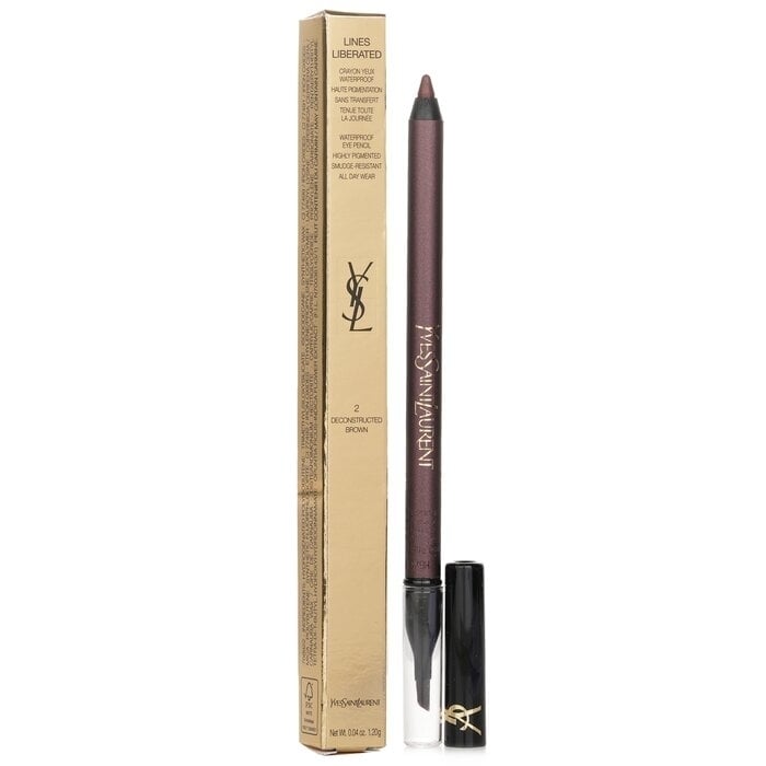 Yves Saint Laurent - Lines Liberated Waterproof Eye Pencil - 02 Deconstructed Brown(1.2g) Image 1