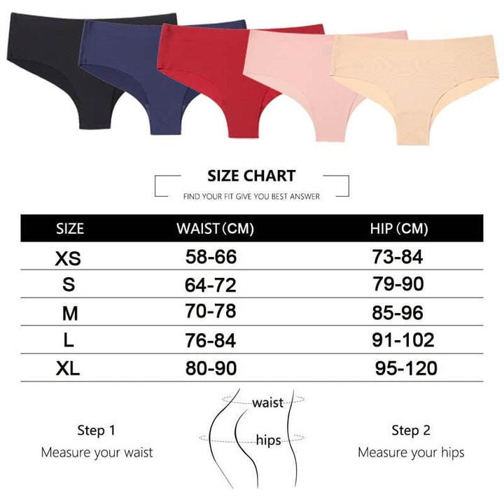 Women Fashion 3Pcs/Lot Seamless Panty Set Underwear Female Comfort Intimates Fashion Low-Rise Briefs Panties Lingerie Image 4