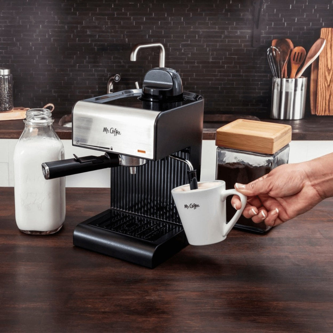 Mr. Coffee Caf Steam Espresso and Cappucino Machine with Milk Frothing Wand Image 4