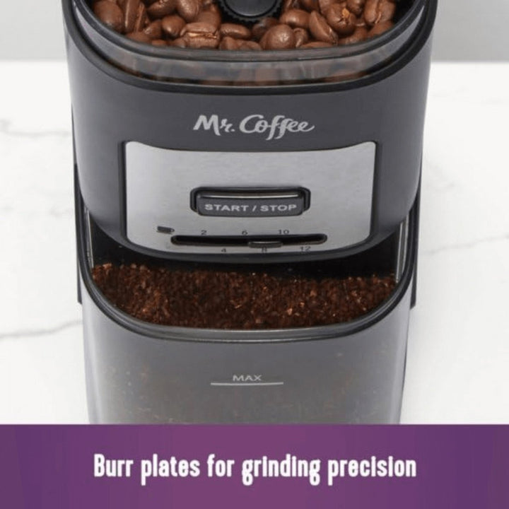 Mr Coffee Automatic Burr Mill Grinder 12 Cup Capacity Stainless Steel Model 2141812 Image 6