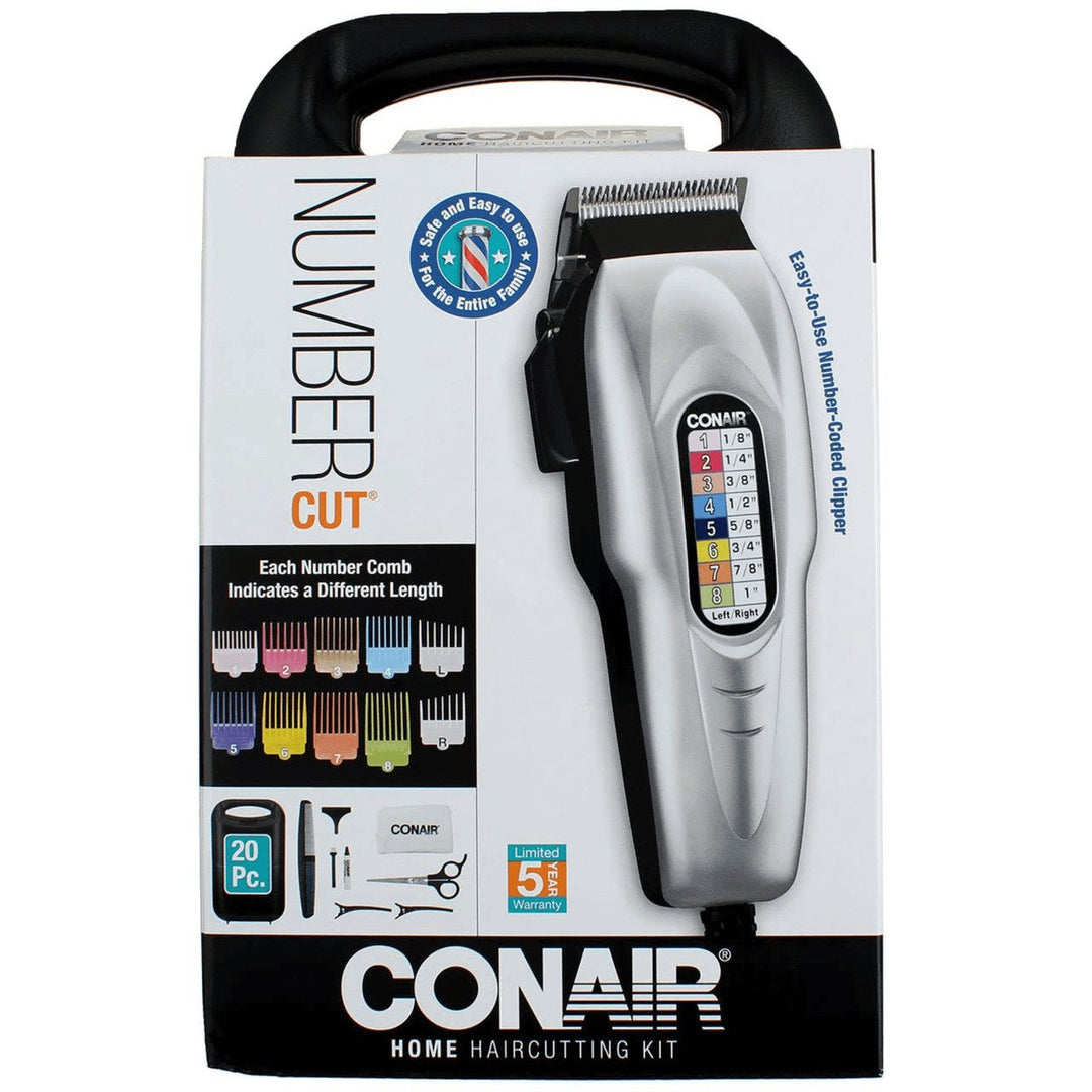 Conair 20-Piece Color-Coded Adjustable Clipper Haircut Kit with 10 Comb Attachments Image 4