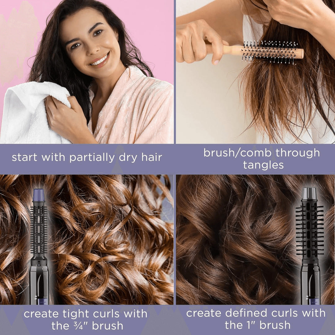 Conair 2-in-1 Hot Air-Styling Curl Brush Image 7