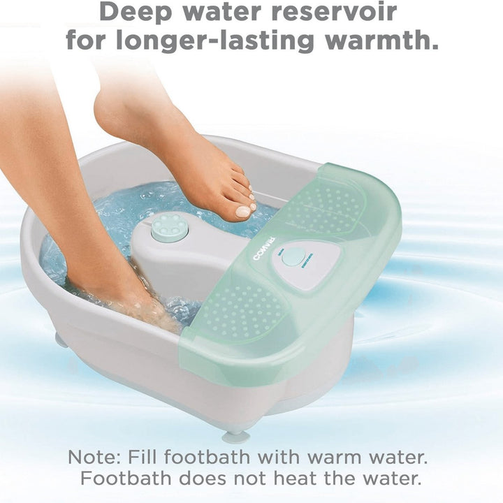 Conair Deep Basin Relaxing Pedicure Foot Spa Bath with Bubbles and Jets Image 4