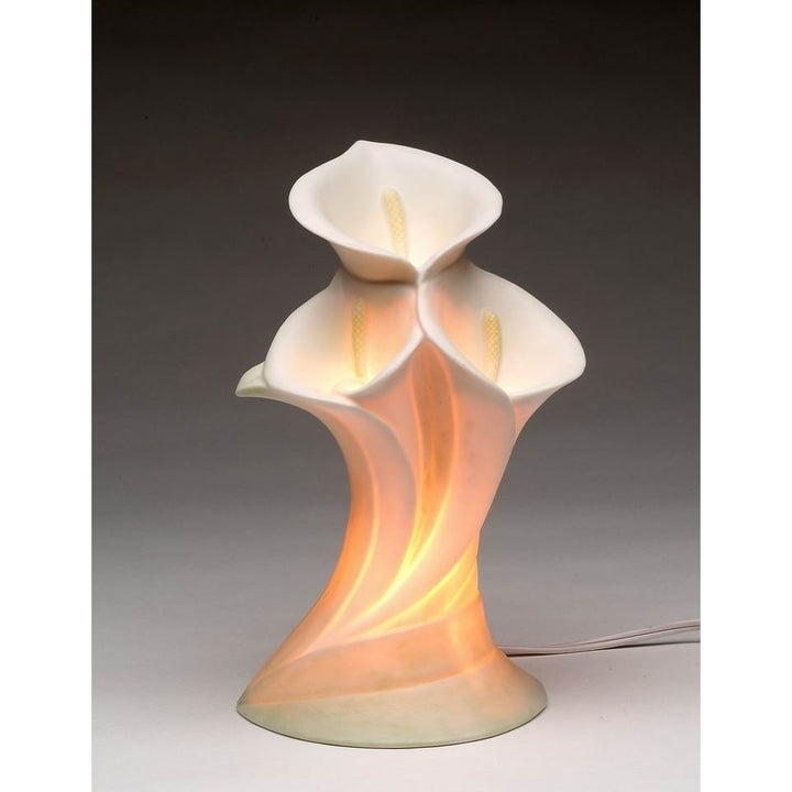 Ceramic Lily Flower Nightlight 7.75 Inch Image 3