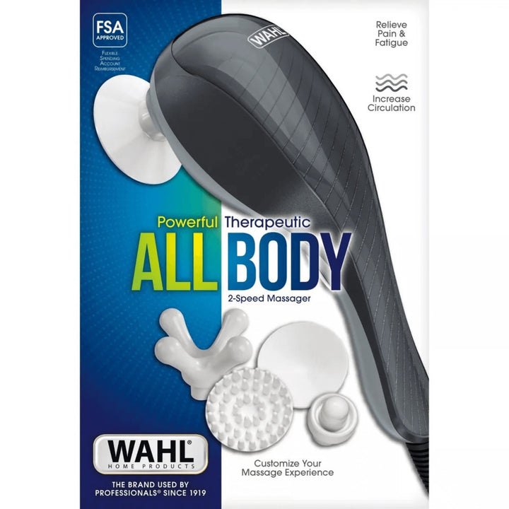 Wahl All-Body Therapeutic Massager Lightweight Corded Electric 4 Attachments Model 4120-600 Image 6