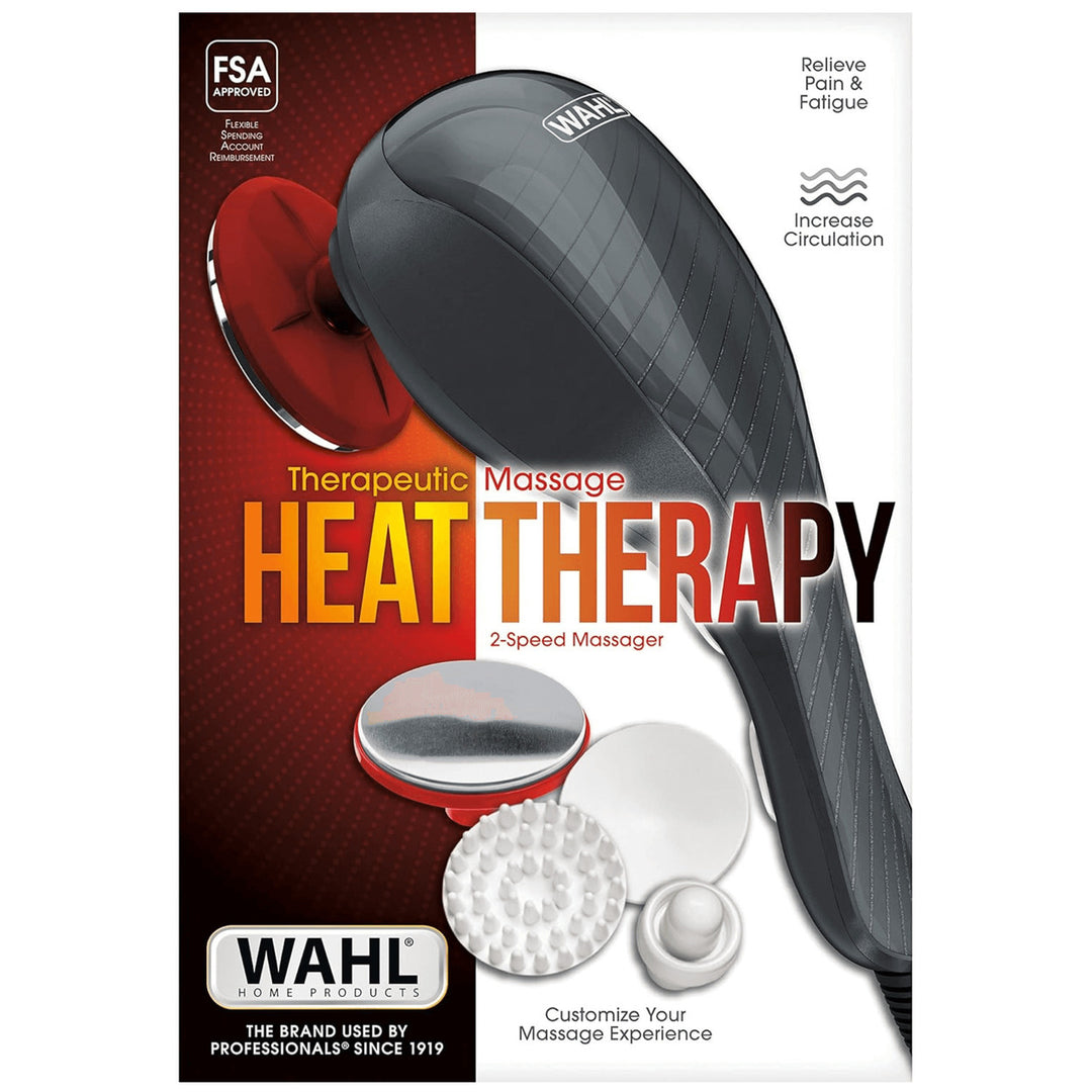 Wahl 2-Speed Handheld Heat Therapy Massager Model 4196-1201 with 4 Attachments Image 8