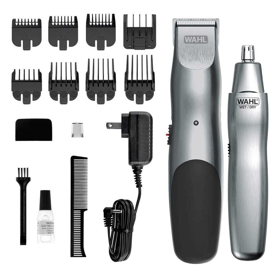 Wahl Groomsman 16-Piece Rechargeable Beard Trimmer and Nose Hair Trimmer Image 1