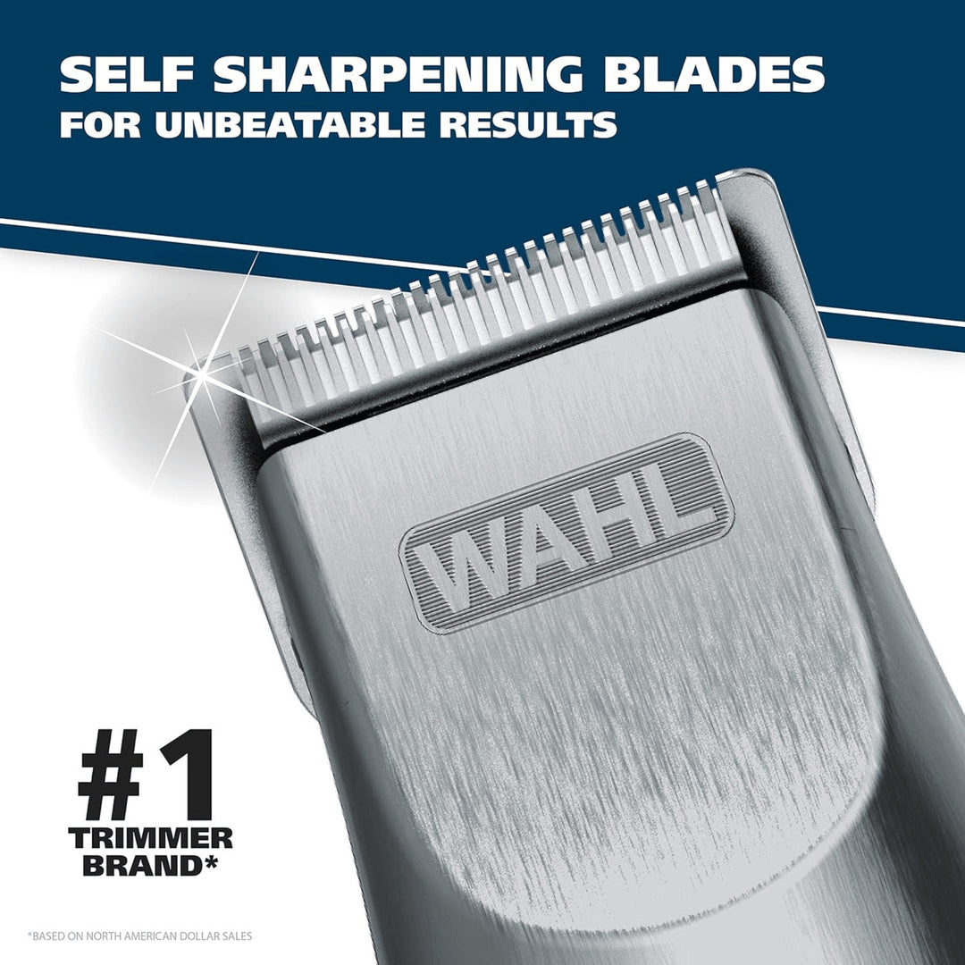 Wahl Groomsman 16-Piece Rechargeable Beard Trimmer and Nose Hair Trimmer Image 7