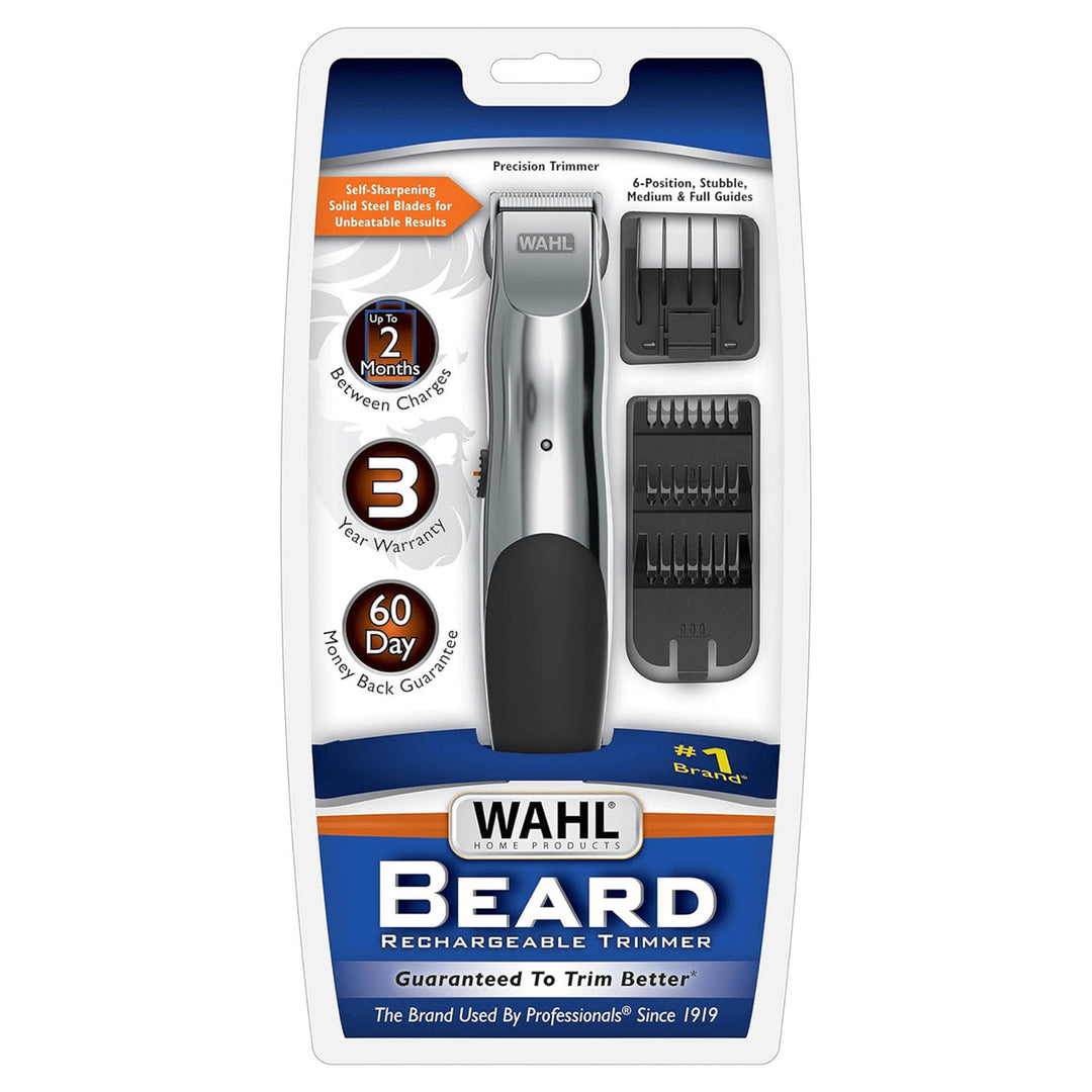 Wahl Rechargeable Beard Trimmer Self-Sharpening Blades Cordless 9916-817 9 Piece Image 4