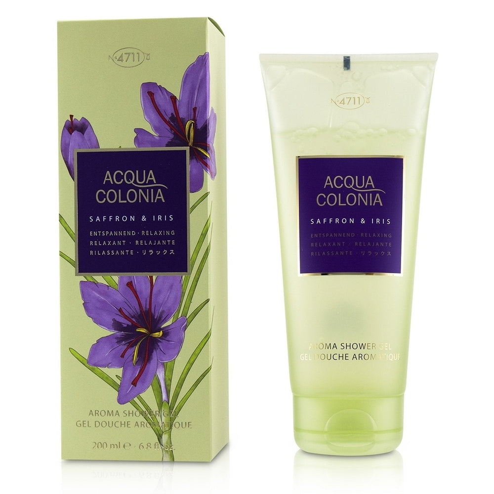 4711 Acqua Colonia Saffron and Iris Aroma Shower Gel 200ml/6.8oz Image 2