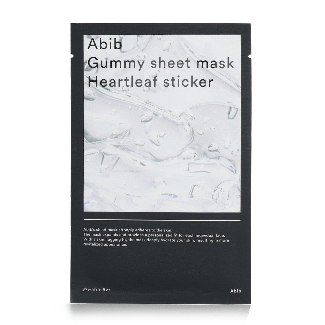 Abib Gummy Sheet Mask - Heartleaf Sticker 27mlx10pcs Image 1