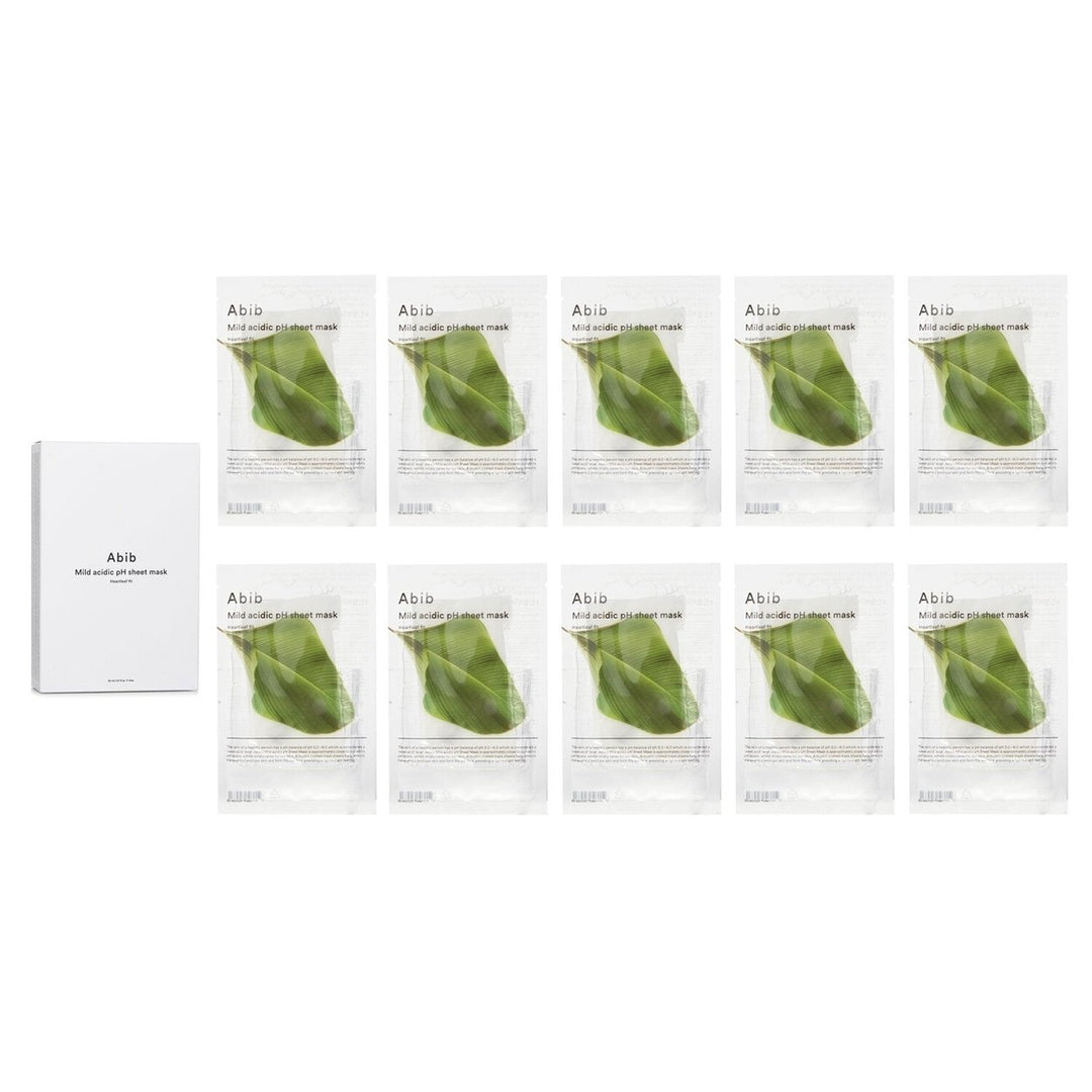 Abib Mild Acidic pH Sheet Mask Heartleaf Fit 30mlx10pcs Image 1