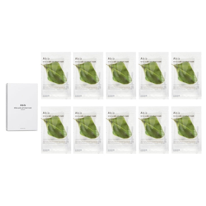 Abib Mild Acidic pH Sheet Mask Heartleaf Fit 30mlx10pcs Image 1