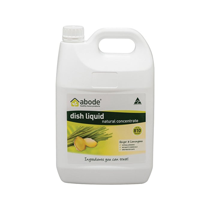 Abode Cleaning Products Abode Dish Liquid Concentrate Ginger and Lemongrass 4000ml Image 1