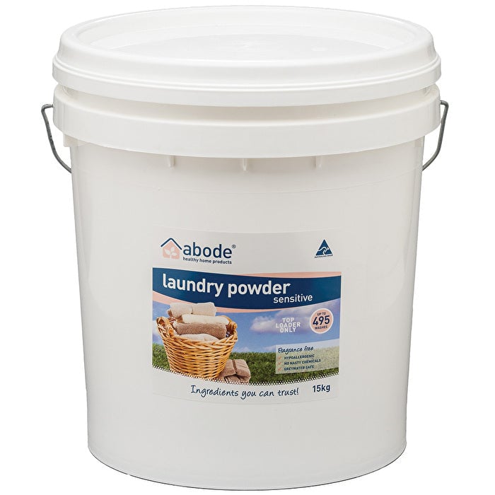 Abode Cleaning Products Abode Laundry Powder (Front and Top Loader) Zero Bucket 15kg Image 1