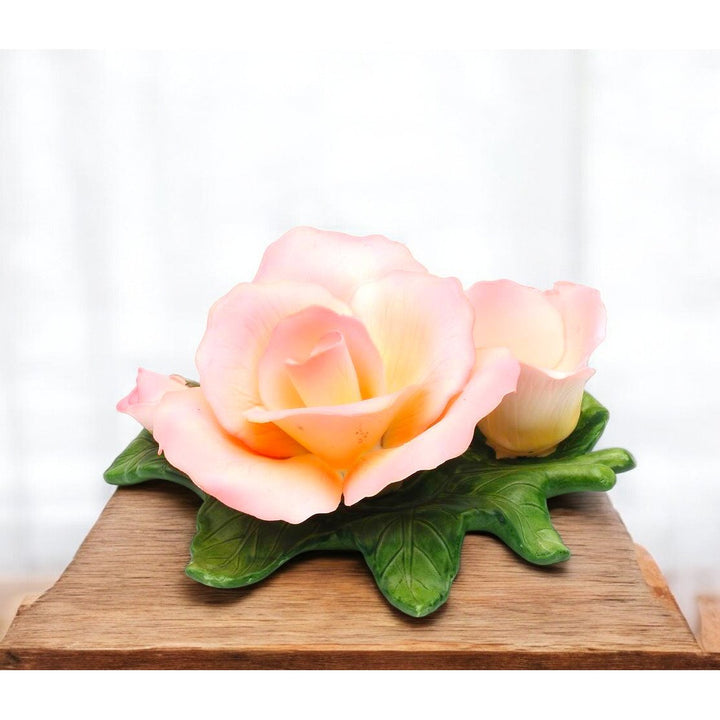 Ceramic Rose Candle Holder 3 inch  Mom Bud Vase Image 2