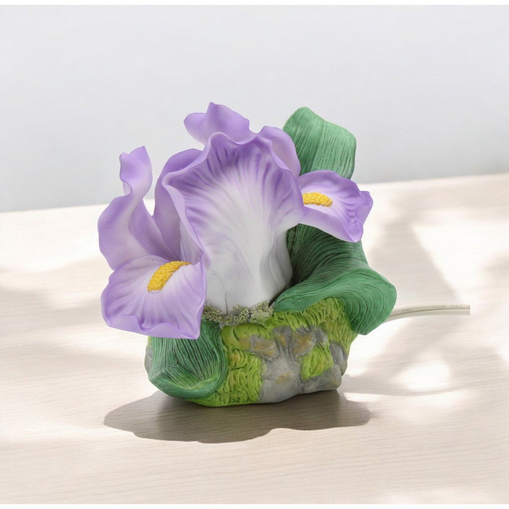 Ceramic Iris Flower Nightlight 4.5 inch Image 2