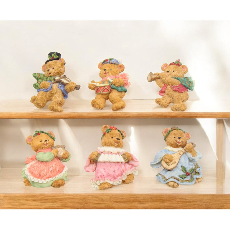 Polyresin Teddy Bear Magnets Set of 6  Collector Image 1