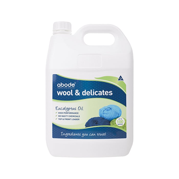 Abode Cleaning Products Abode Wool and Delicates (Front and Top Loader) Eucalyptus 4000ml Image 1