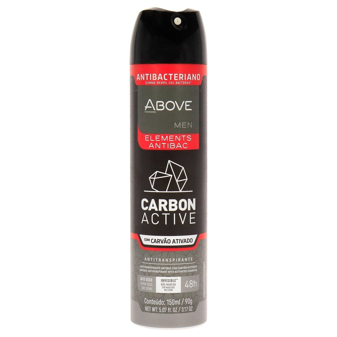 Above 48 Hours Elements Antibac Antiperspirant Deodorant - Carbon by Above for Men - 3.17 oz Deodorant Spray Image 1