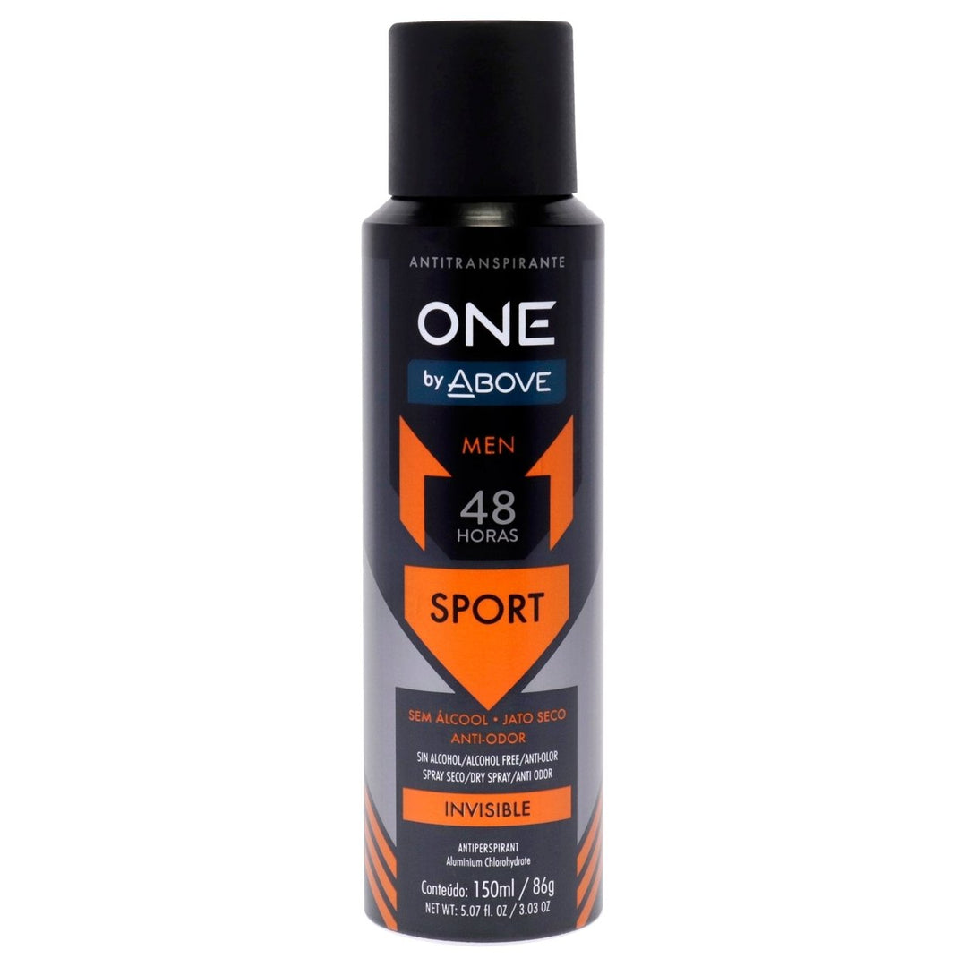 Above 48 Hours One Invisible Antiperspirant Deodorant - Sport by Above for Men - 3.03 oz Deodorant Spray Image 1