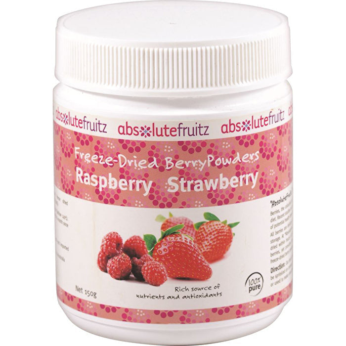 Absolute Fruitz AbsoluteFruitz Freeze Dried Raspbrry Strawbrry Powder 150g Image 1