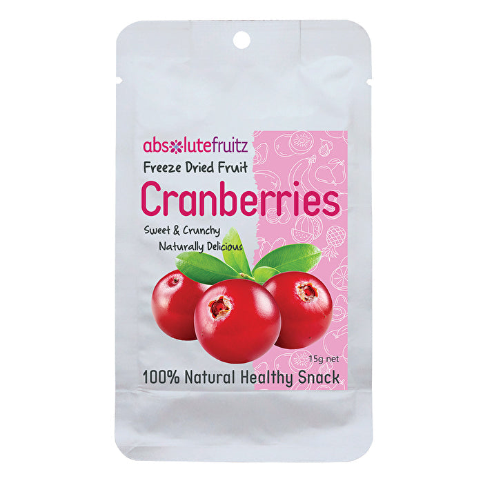 Absolute Fruitz AbsoluteFruitz Freeze-Dried Whole Cranberries 15g Image 1