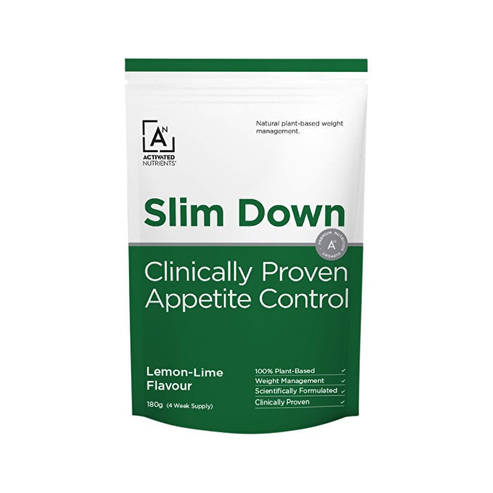 Activated Nutrients Slim Down (Clinically Proven Appetite Control) Lemon-Lime 180g Image 1