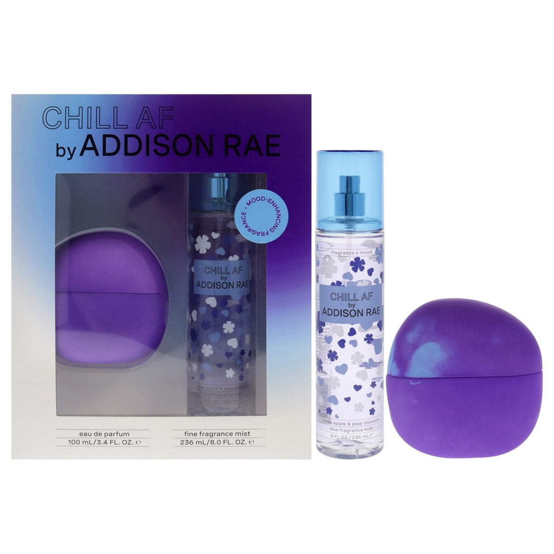 Addison Rae Chill AF by Addison Rae for Women - 2 Pc Gift Set 3.4oz EDP Spray 8oz Fragrance Mist Image 1