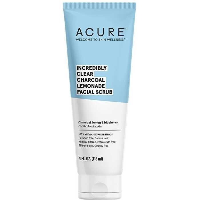 Acure Incredibly Clear Charcoal Facial Scrub 118ml Image 1