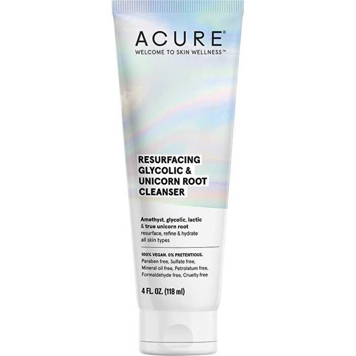 Acure Resurfacing Glycolic and Unicorn Root Cleanser 118ml Image 1