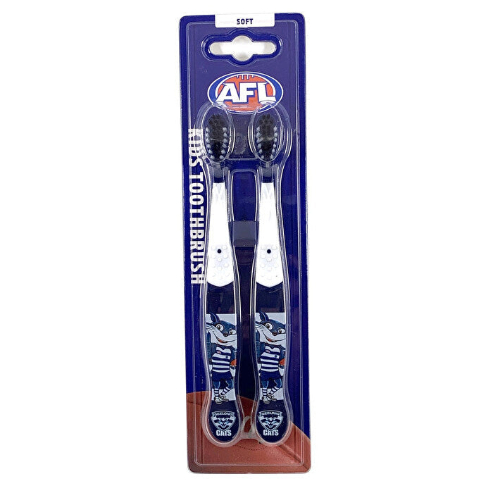 Afl Mascot Kids Toothbrush - Geelong 2 Pack Image 1