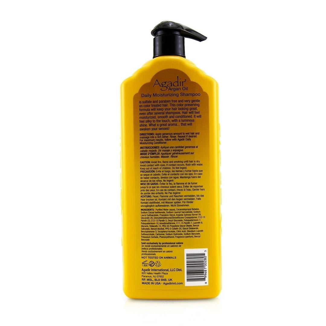 Agadir Argan Oil Daily Moisturizing Shampoo (For All Hair Types) 1000ml/33.8oz Image 4