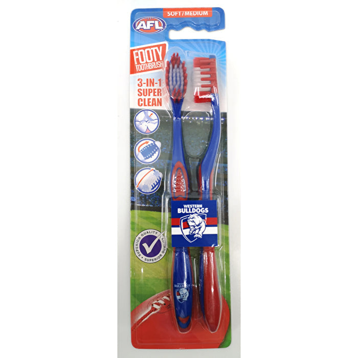 Afl Toothbrush Western Bulldogs 2 Pack Image 1