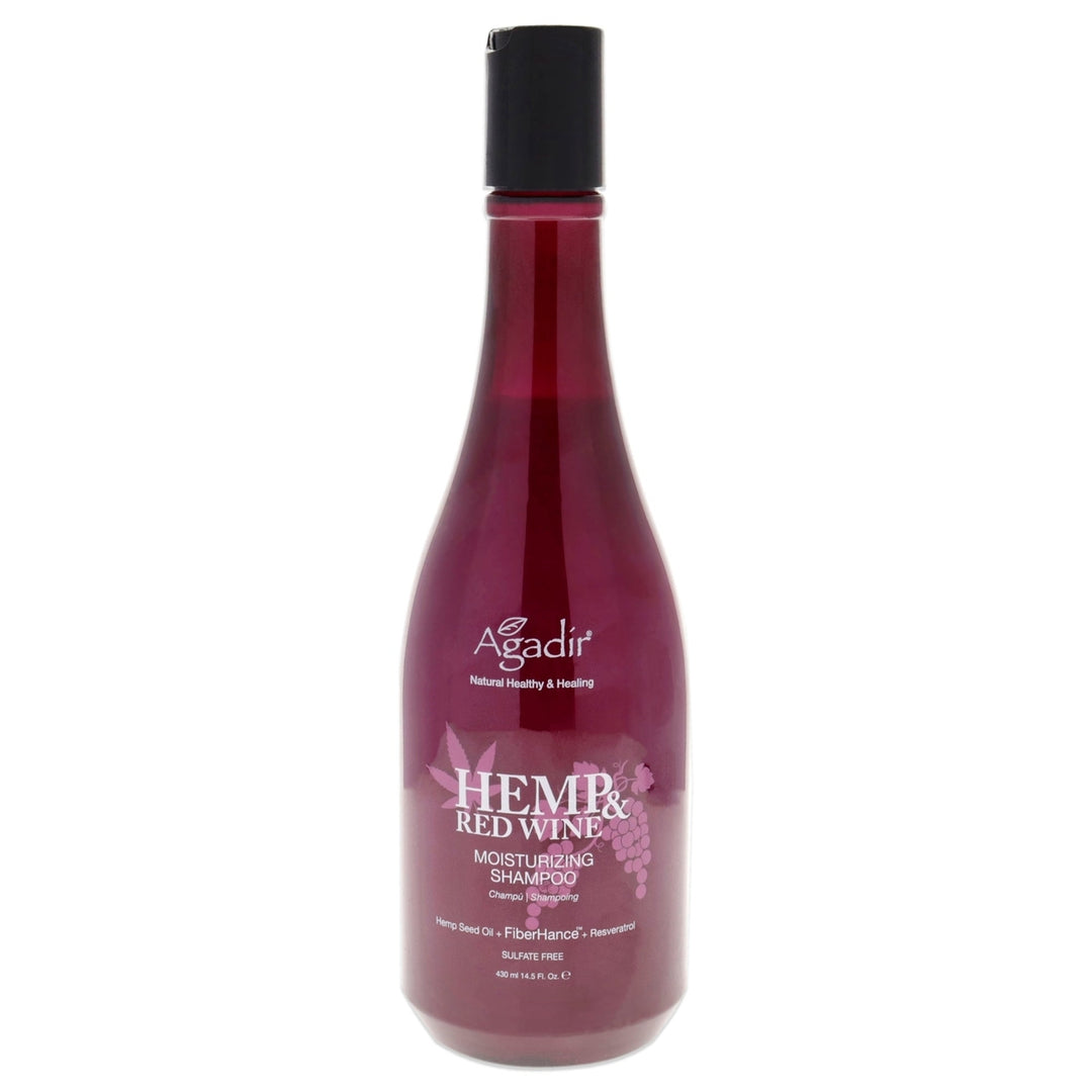 Agadir Argan Oil Hemp and Red Wine Moisturizing Shampoo by Agadir for Unisex - 14.5 oz Shampoo Image 1