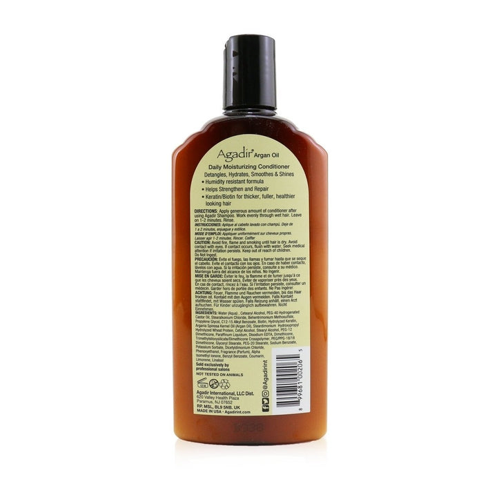 Agadir Argan Oil Daily Moisturizing Conditioner (Ideal For All Hair Types) 366ml/12.4oz Image 3