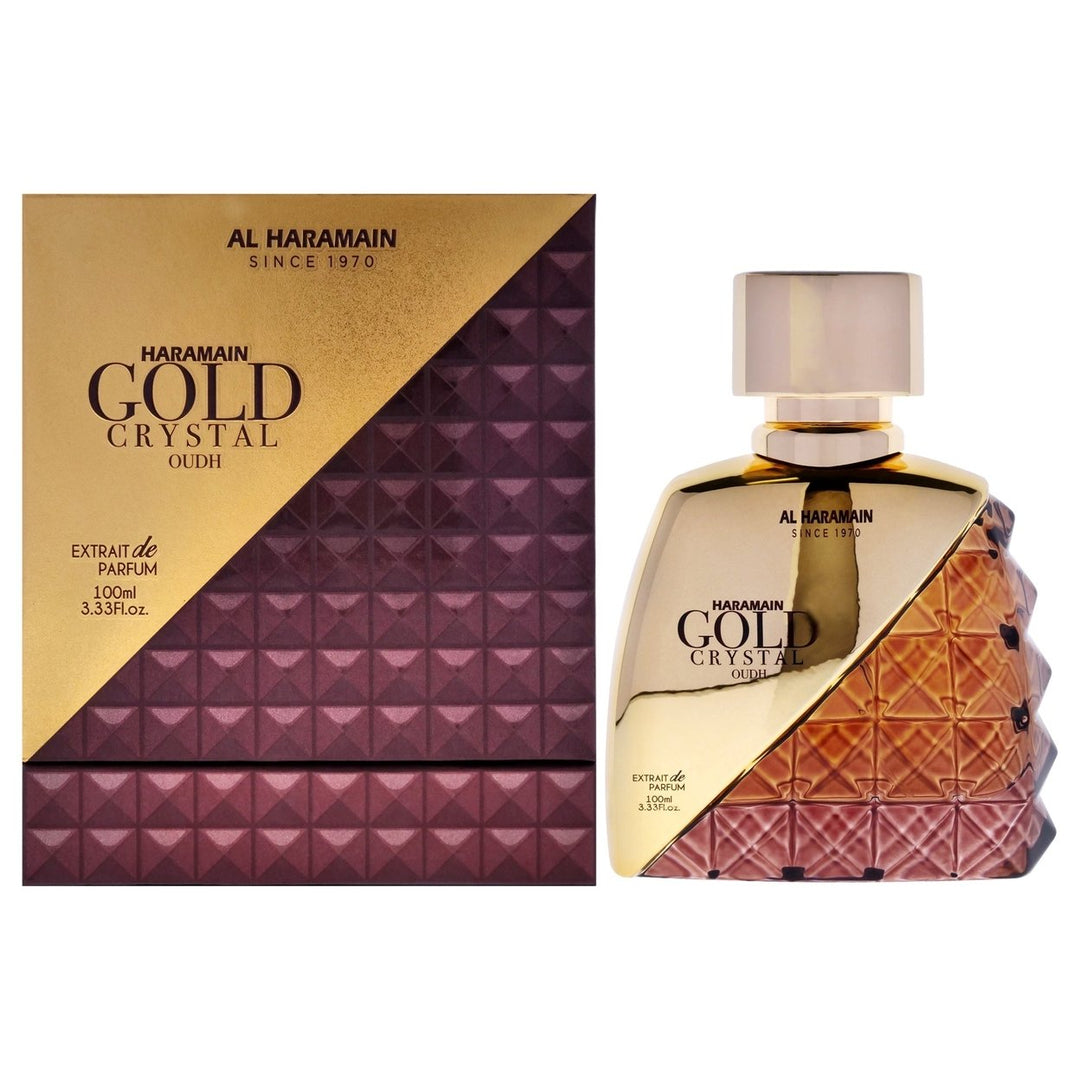 Al Haramain Gold Crystal Oudh by Al Haramain for Men - 3.33 oz EDP Spray Image 1