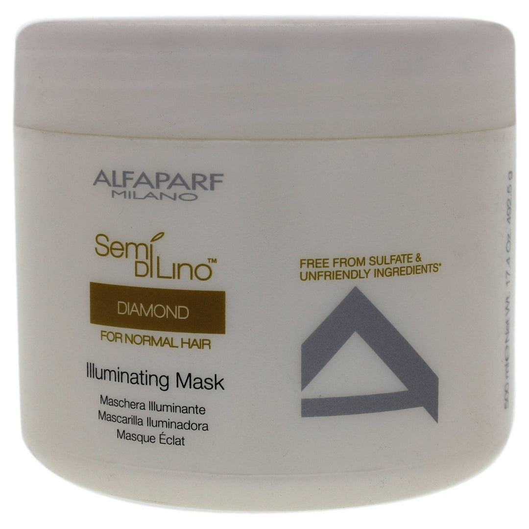 AlfaParf Semi Di Lino Diamond Illuminating Mask by ALFAPARF for Unisex - 17.4 oz Mask Image 1