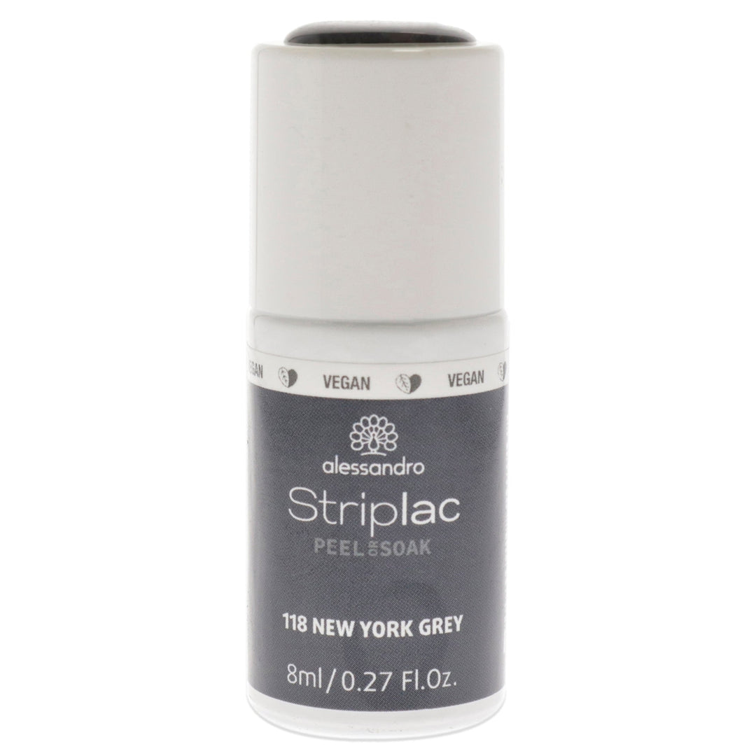 Alessandro Striplac Peel or Soak - 118 York Grey by Alessandro for Women 0.27 oz Nail Polish Image 1