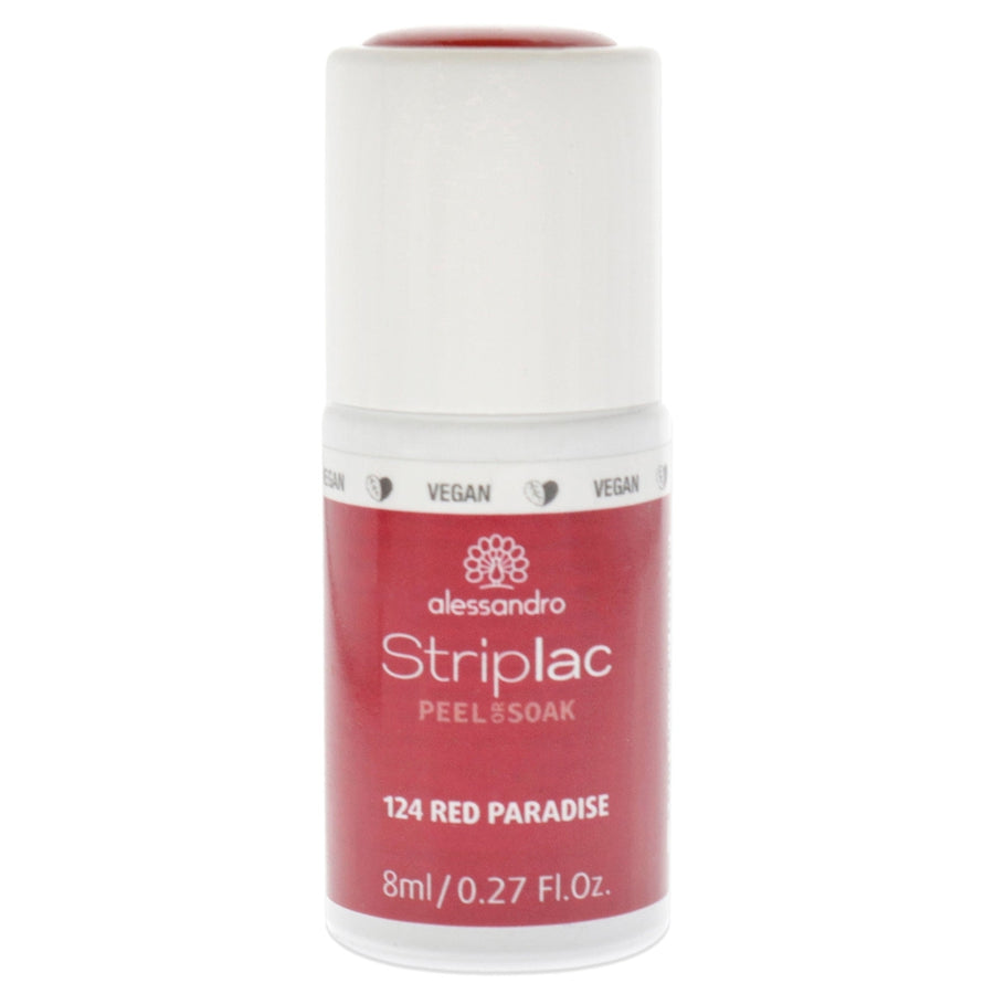 Alessandro Striplac Peel or Soak - 124 Red Paradise by Alessandro for Women - 0.27 oz Nail Polish Image 1