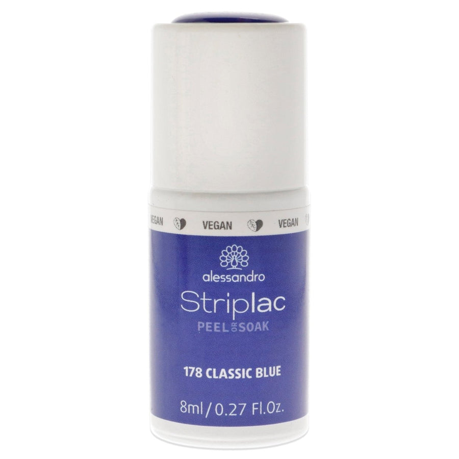 Alessandro Striplac Peel or Soak - 178 Classic Blue by Alessandro for Women 0.27 oz Nail Polish Image 1