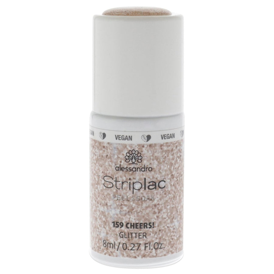 Alessandro Striplac Peel or Soak Glitter - 159 Cheers by Alessandro for Women - 0.27 oz Nail Polish Image 1