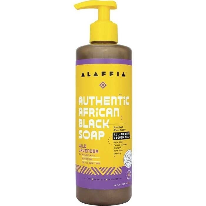 Alaffia African Black Soap All-In-One Wild Lavender 476ml Image 1