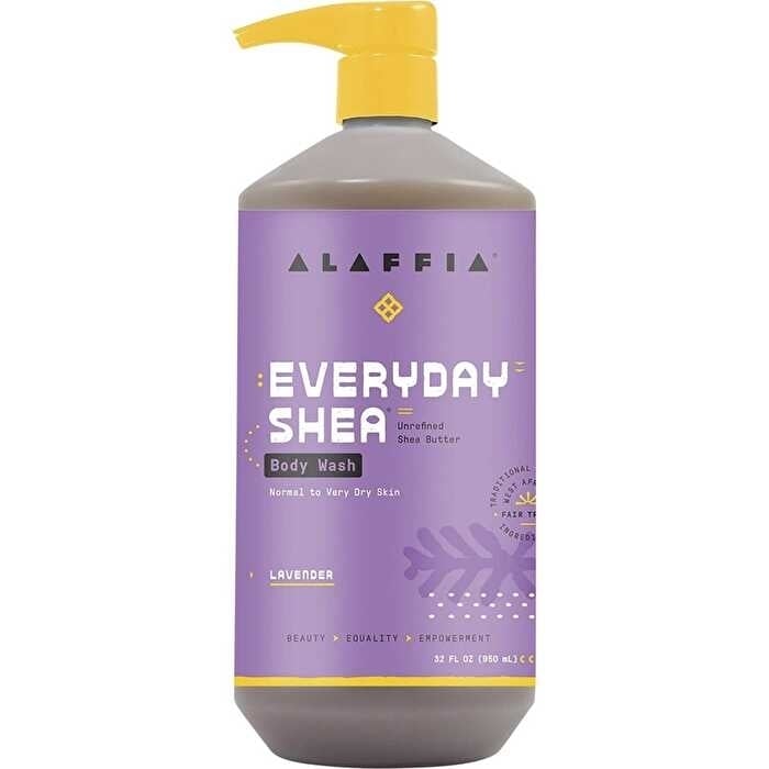 Alaffia Everyday Shea Body Wash Lavender 950ml Image 1