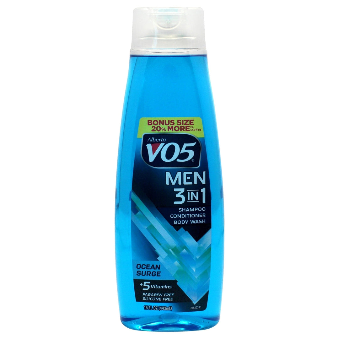 Alberto VO5 3-in-1 Ocean Surge Shampoo Conditioner and Body Wash by Alberto VO5 for Unisex - 15 oz Body Wash Image 1