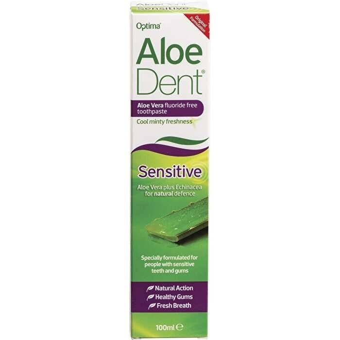 Aloe Dent Toothpaste Fluoride Free Sensitive 100ml Image 1