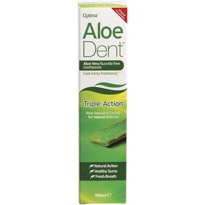 Aloe Dent Toothpaste Fluoride Free Triple Action 100ml Image 1