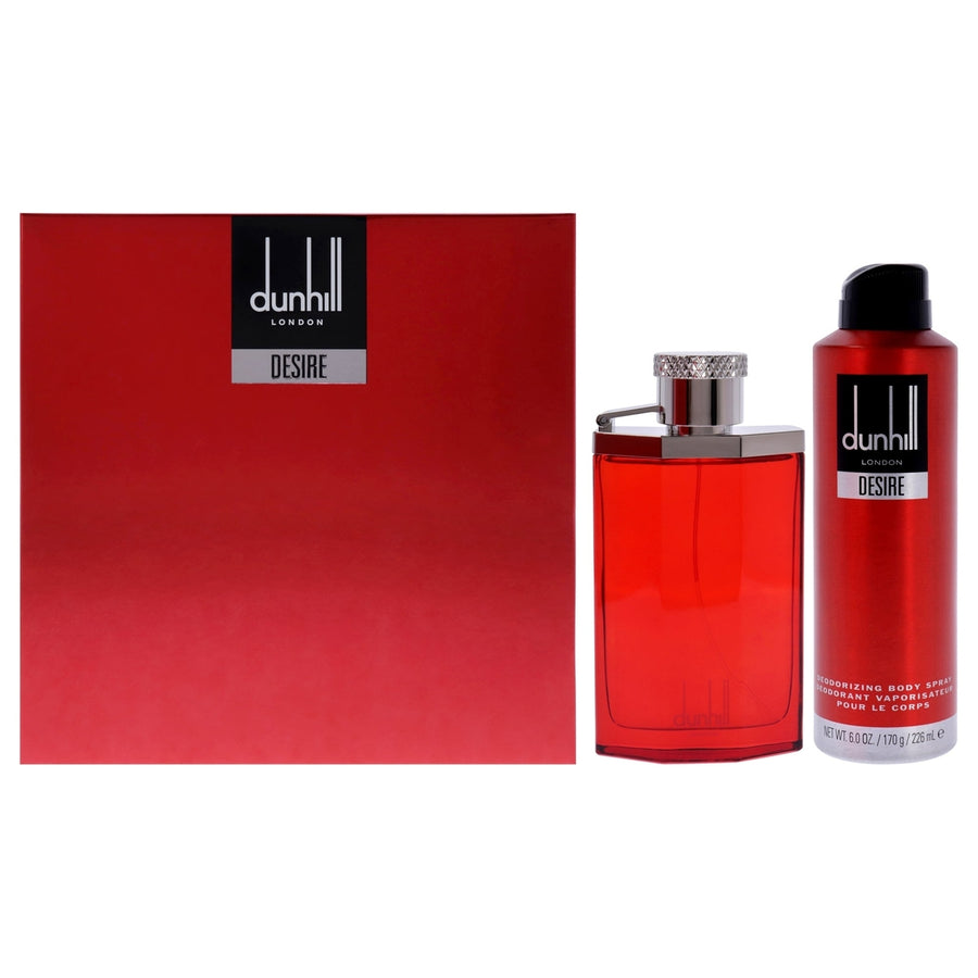 Alfred Dunhill Desire Red by Alfred Dunhill for Men - 2 Pc Gift Set 3.4oz EDT Spray 6oz Deodorant Spray Image 1